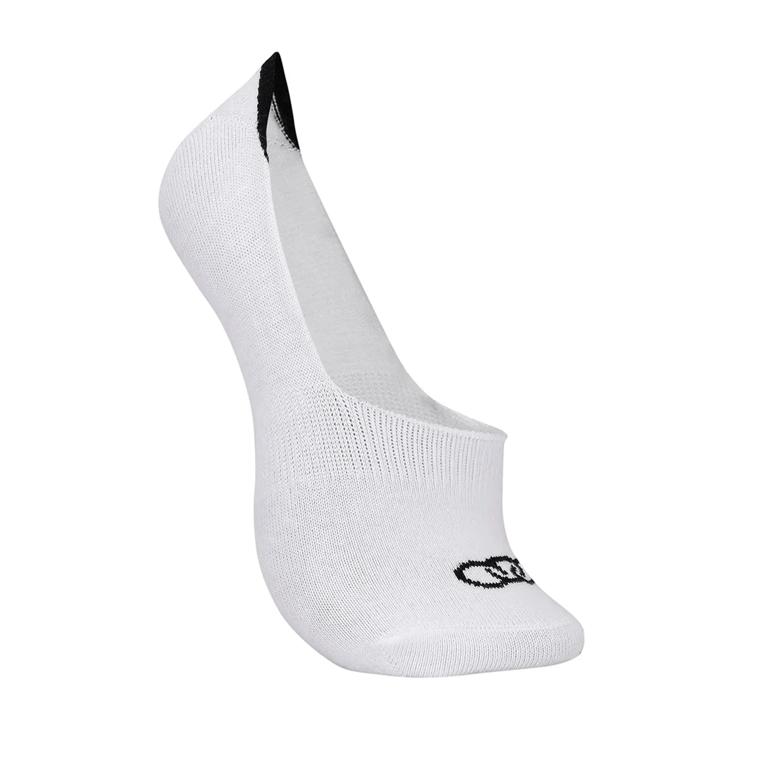 Meia esportiva invisível branca Olympikus tamanho 39/44 feita de algodão com design minimalista e logotipo discreto